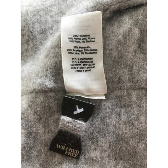 ARITZIA WILFRED FREE Fei Fei Sweater Vest Size XXS Light Gray Alpaca Wool Blend - Picture 8 of 8